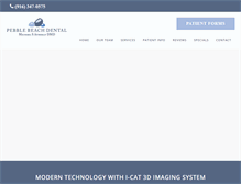 Tablet Screenshot of pebblebeachdental.com